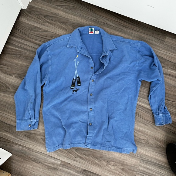 Wek blue button up - Picture 2 of 5